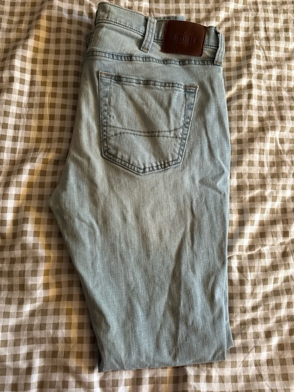 Hollister Slim Skinny Distressed Light Blue Men's Jeans